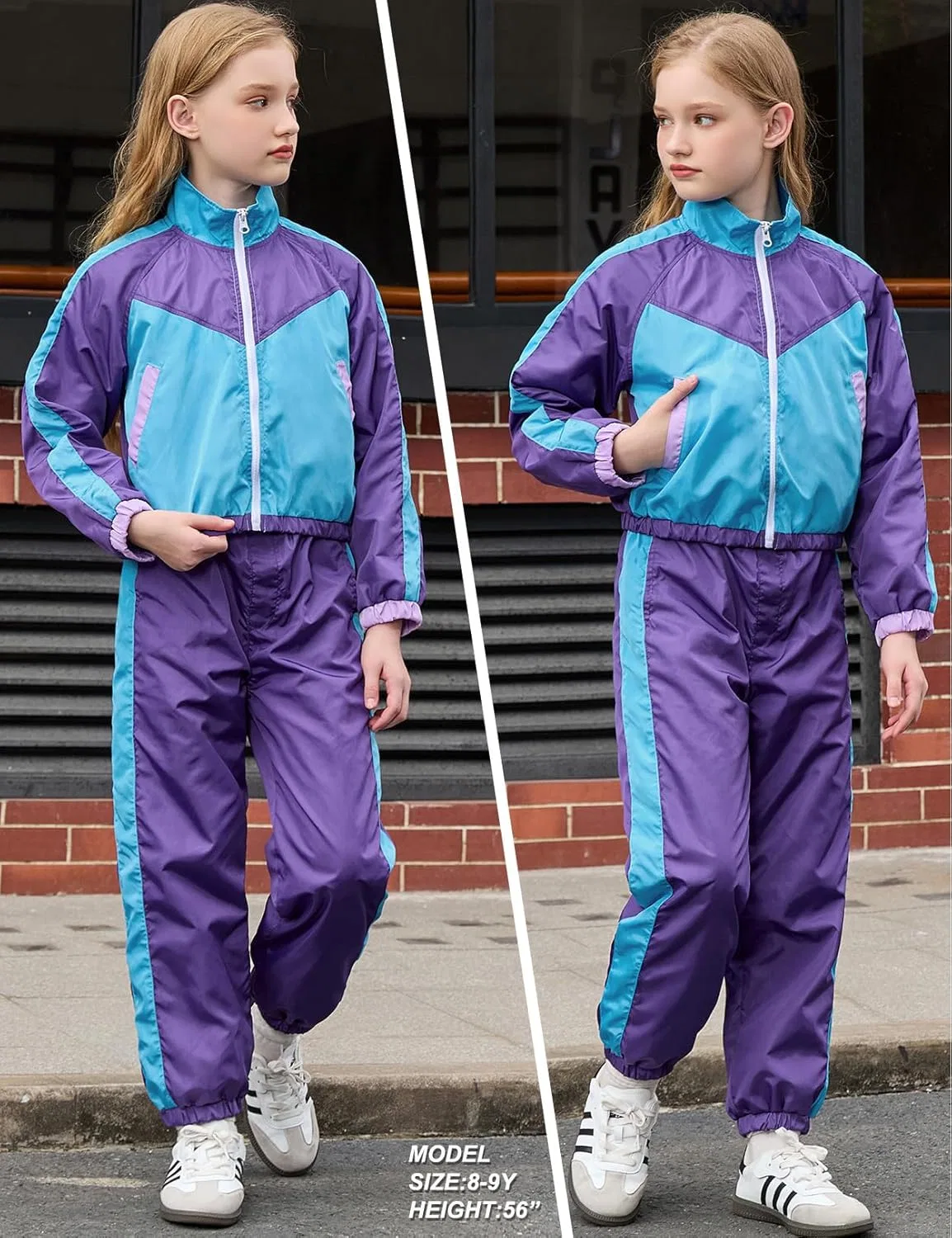 Детский спортивный костюм 2 предмета Perfashion, фиолетовый — фото 4