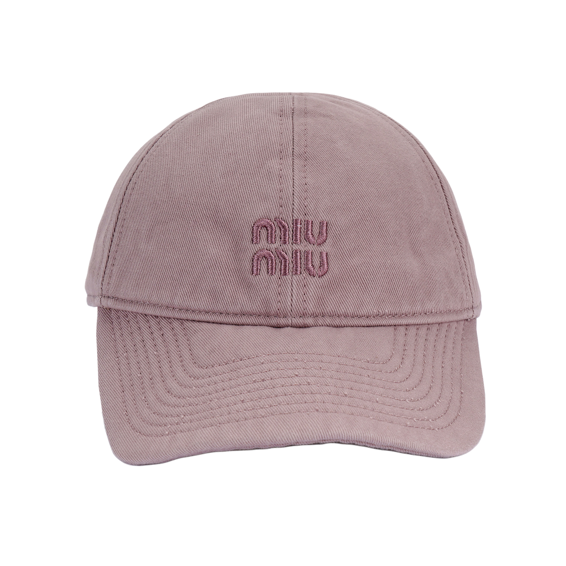 

Вышитая бейсболка с логотипом MIU MIU