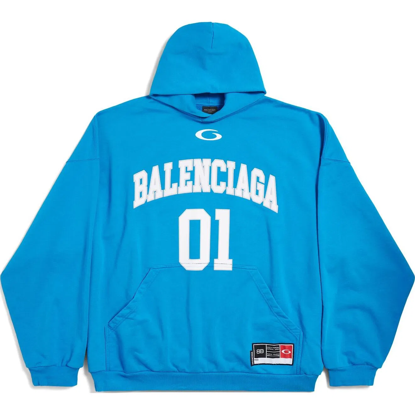 Свитшот свободного кроя Balenciaga Blue
