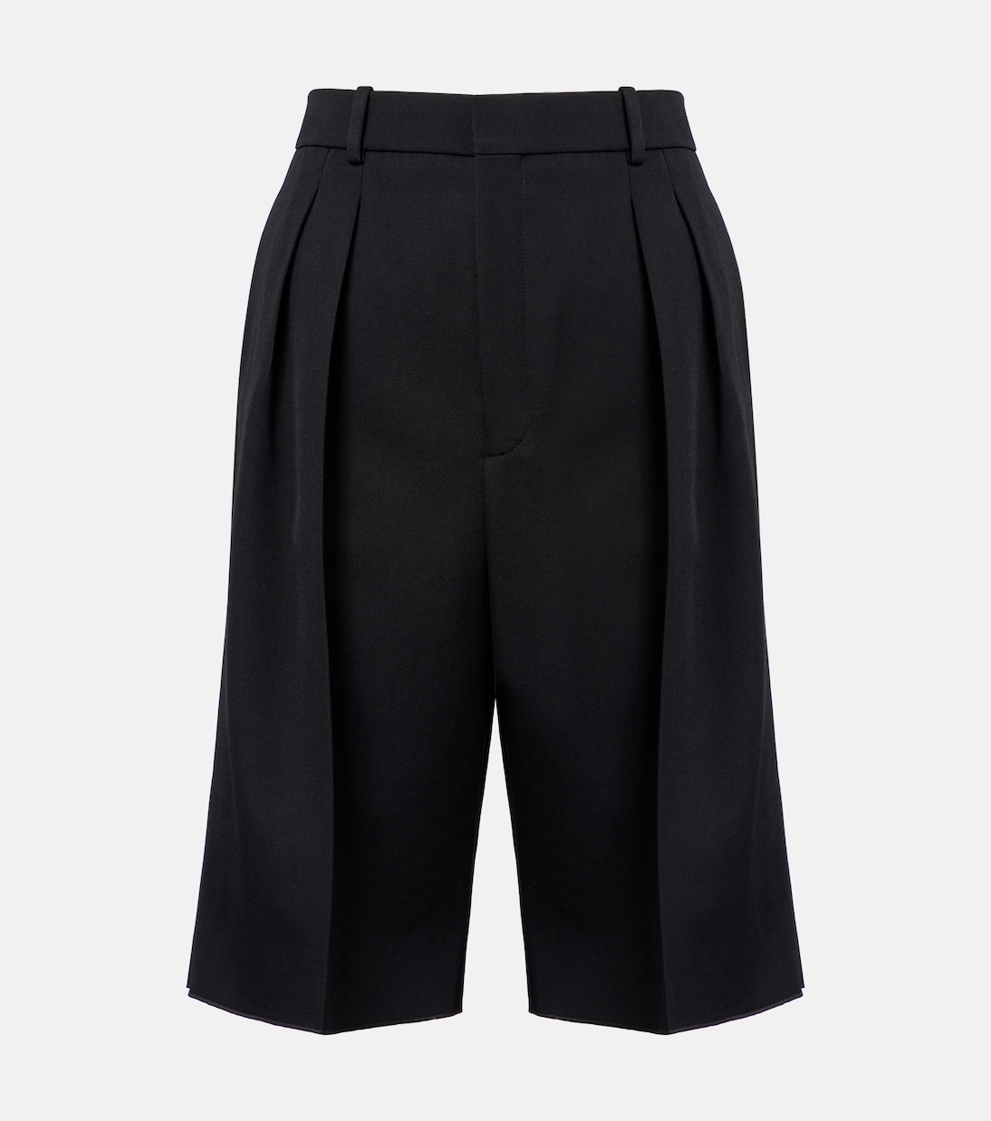 

Бермуды из шерсти Grain De Poudre Saint Laurent, нуар