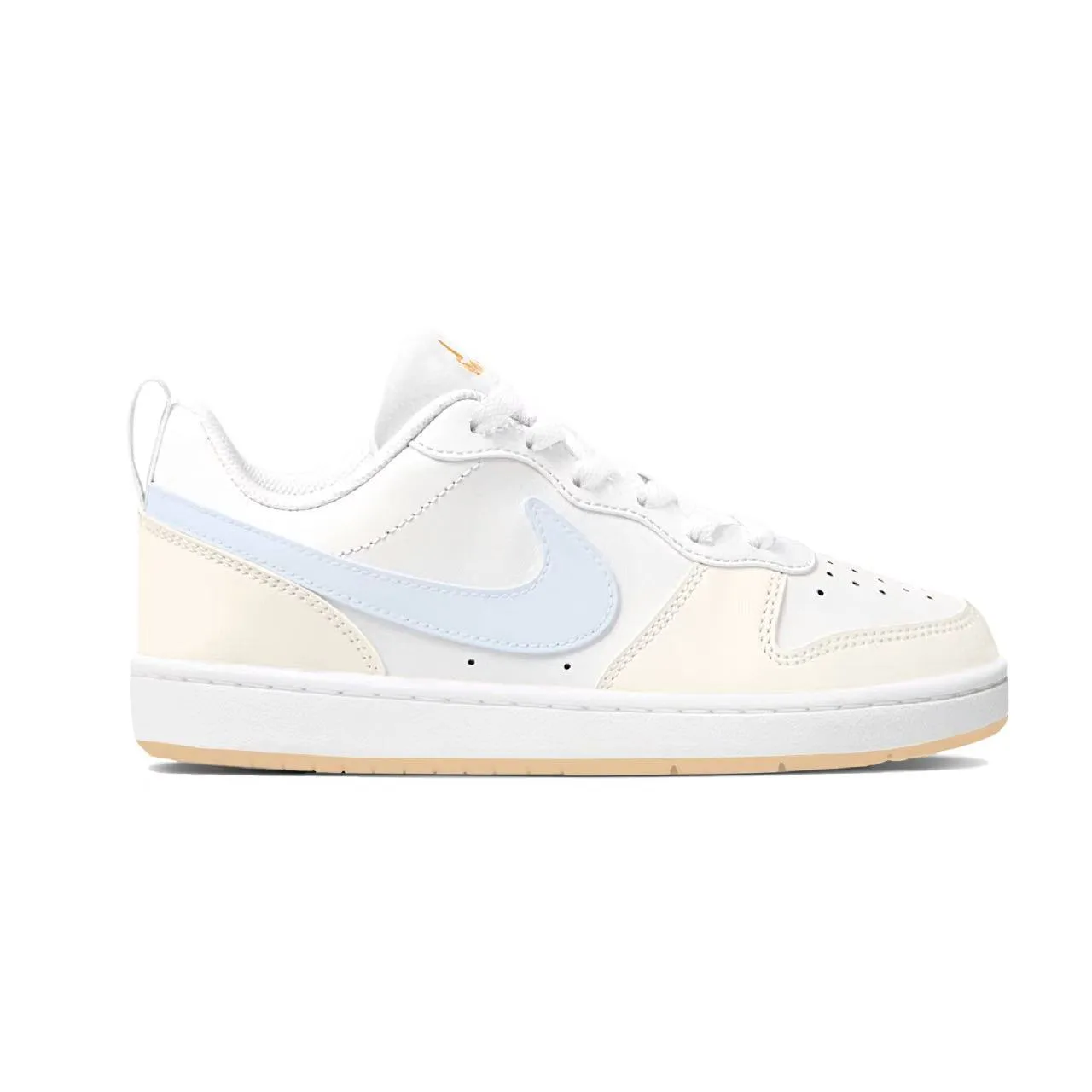 Кроссовки для скейтбординга Court Borough Maris Sal Pudding Slip Resistant Abrasion Resistant Nike, White Orange Blue (with Gift Bag) — фото 4