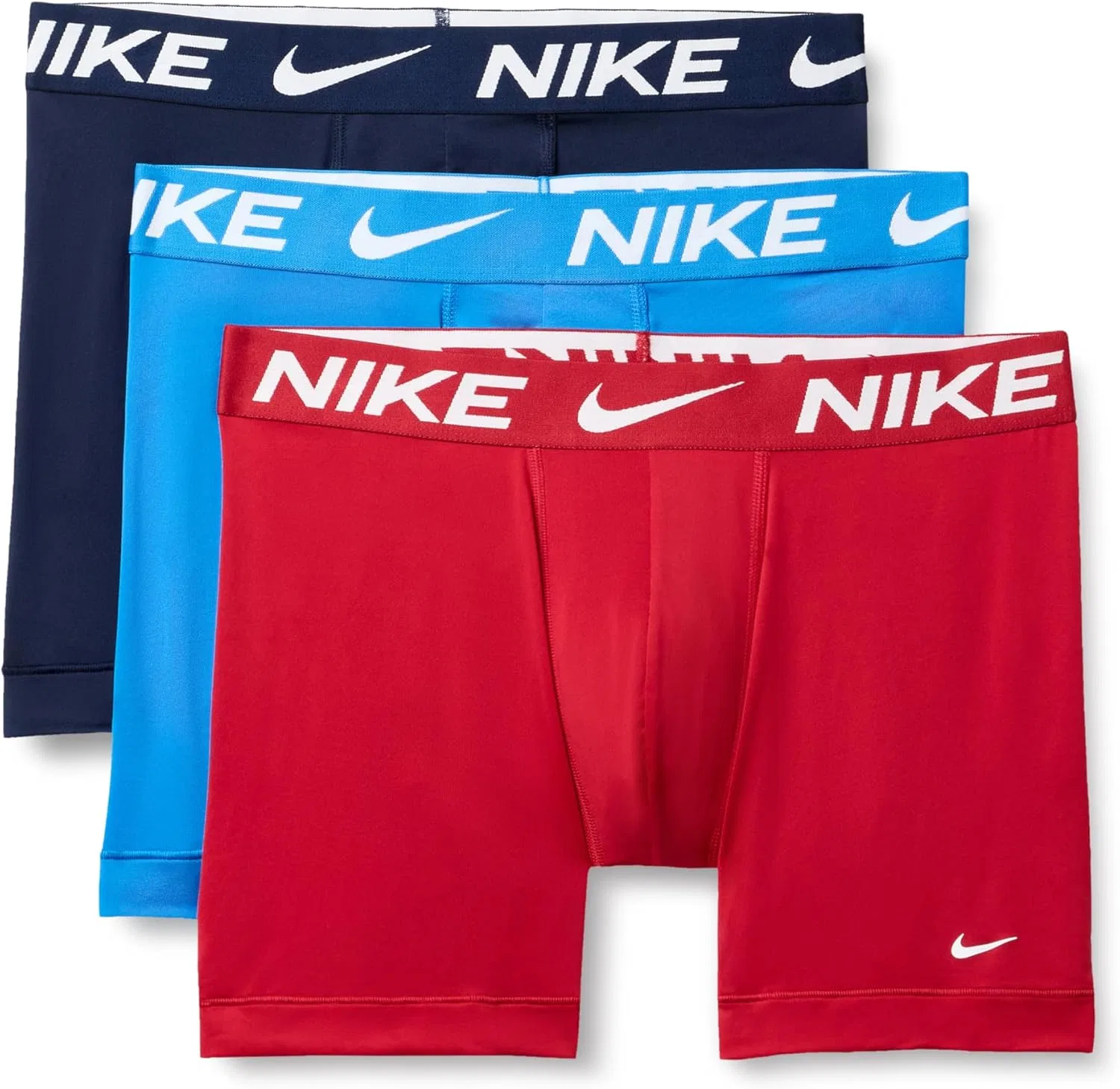 Боксеры Nike, светло-синий, обсидиан, красный
