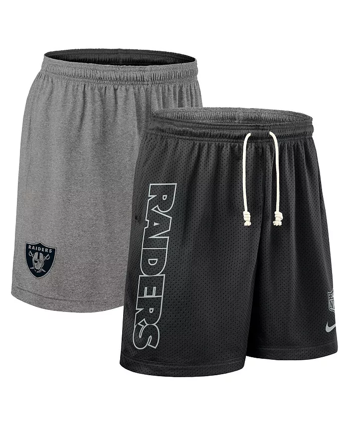 

Мужские черные шорты Las Vegas Raiders Sideline Reversible Performance Nike