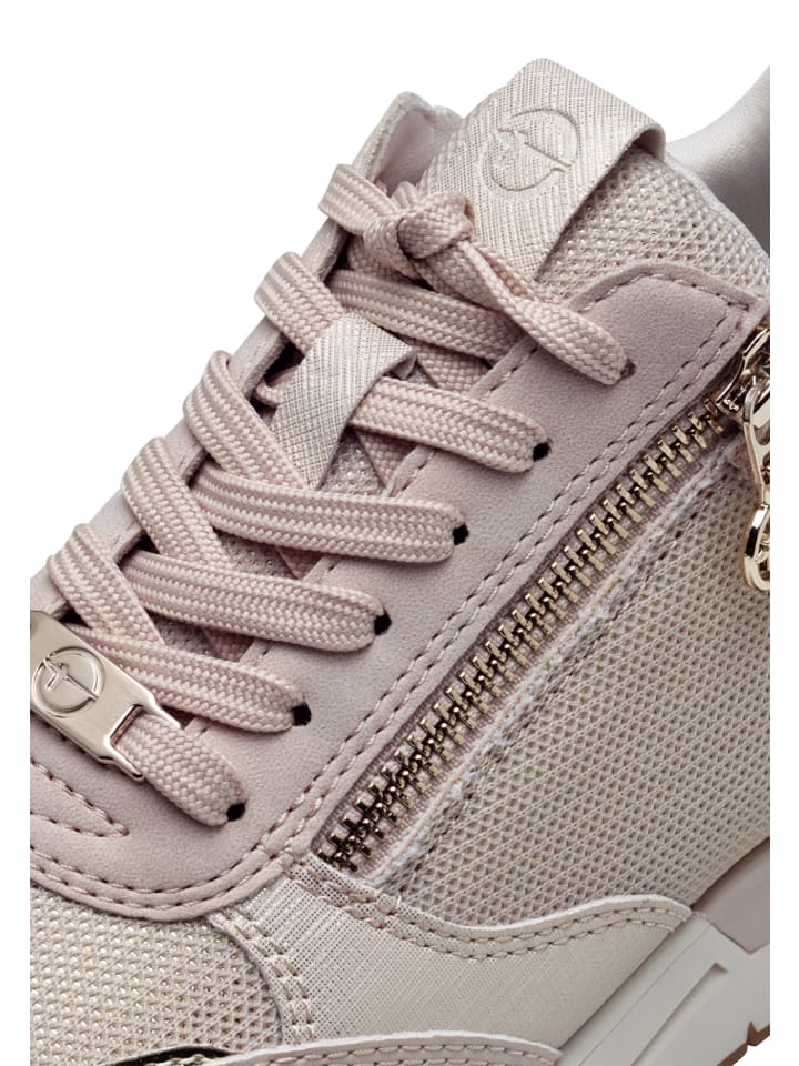 Кроссовки на шнуровке Tamaris Sneakers Low M2373241, розовый — фото 4
