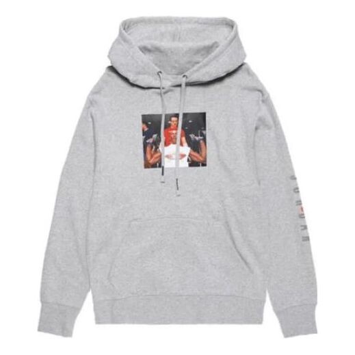 

Толстовка Air Jordan x Undefeated Weights Hoodie 'Heather Grey', серый