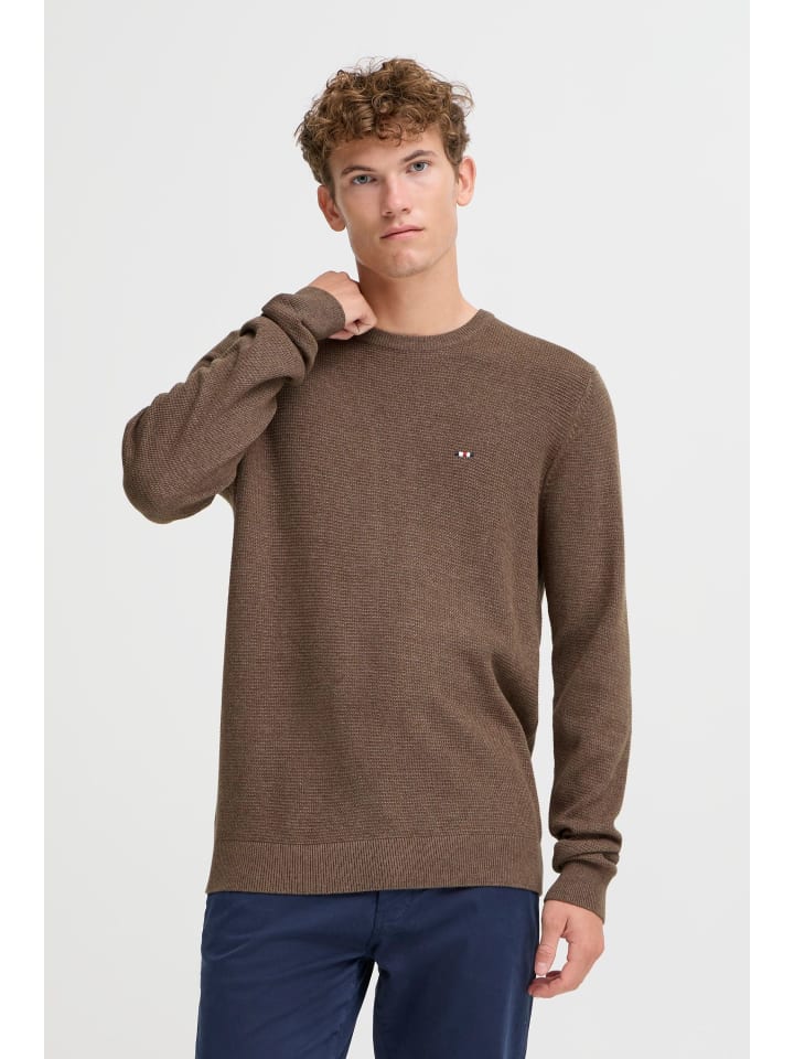 

FQ1924 Вязаный свитер FQGranby коричневого цвета