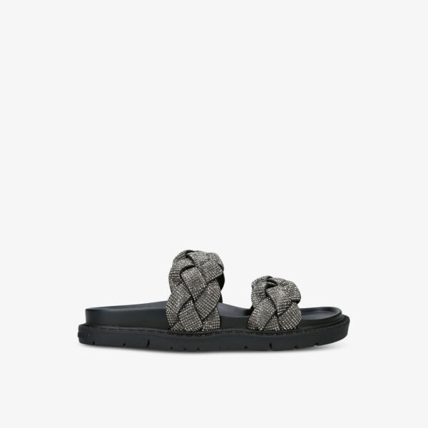 

Шлепанцы rath bling из плетеной веганской кожи Kg Kurt Geiger, черный