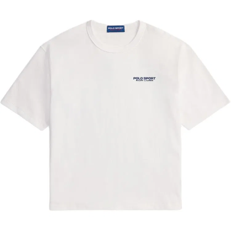 Футболка свободного кроя Polo Ralph Lauren белая