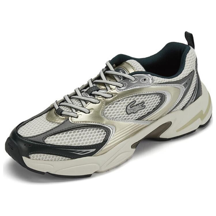 Кроссовки LACOSTE Lifestyle Shoes Men Low-top Beige/Green, зеленый — фото 2