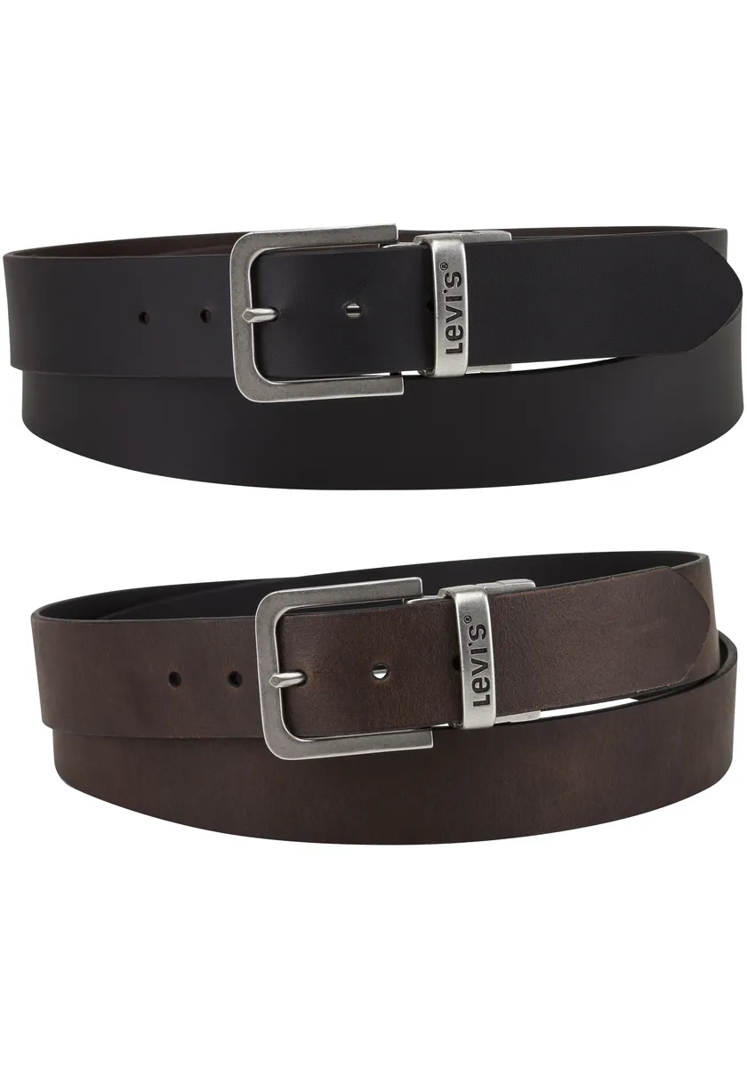 

Кожаный ремень Levi's "CORE REVERSIBLE BELT (BIG & TALL)", REVERSIBLE CORE, черный