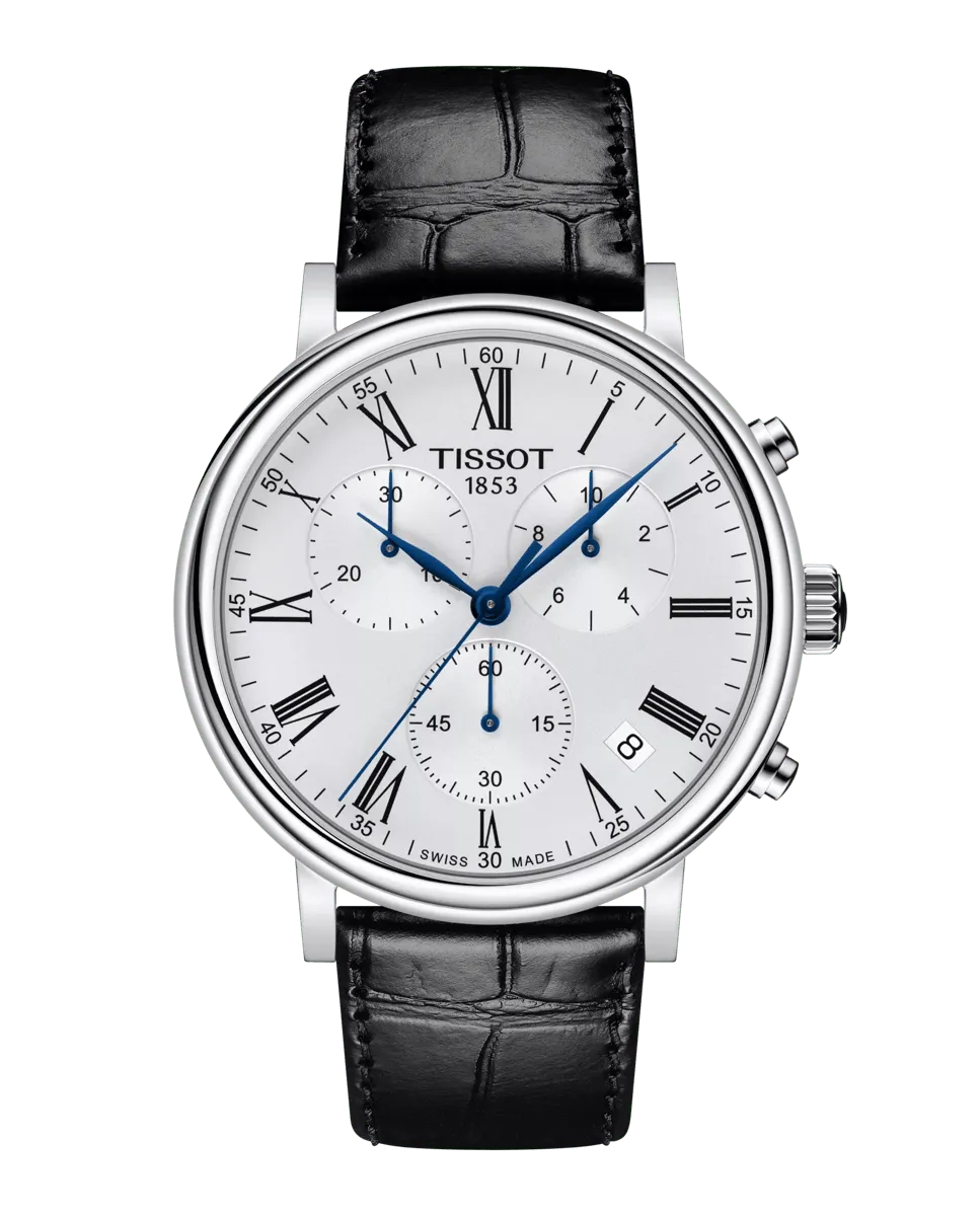 

Мужские часы Carson collection из черной кожи Tissot, черный