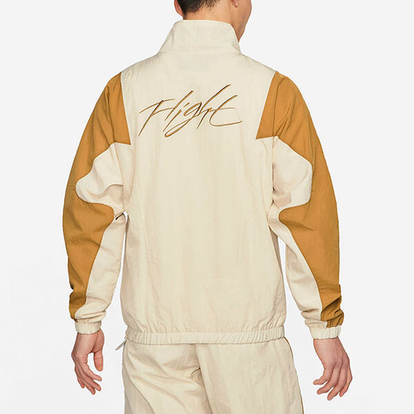 Куртка Air Jordan Flight Stitched Casual Sports Collar Jacket For Men Wheat, желтый — фото 4