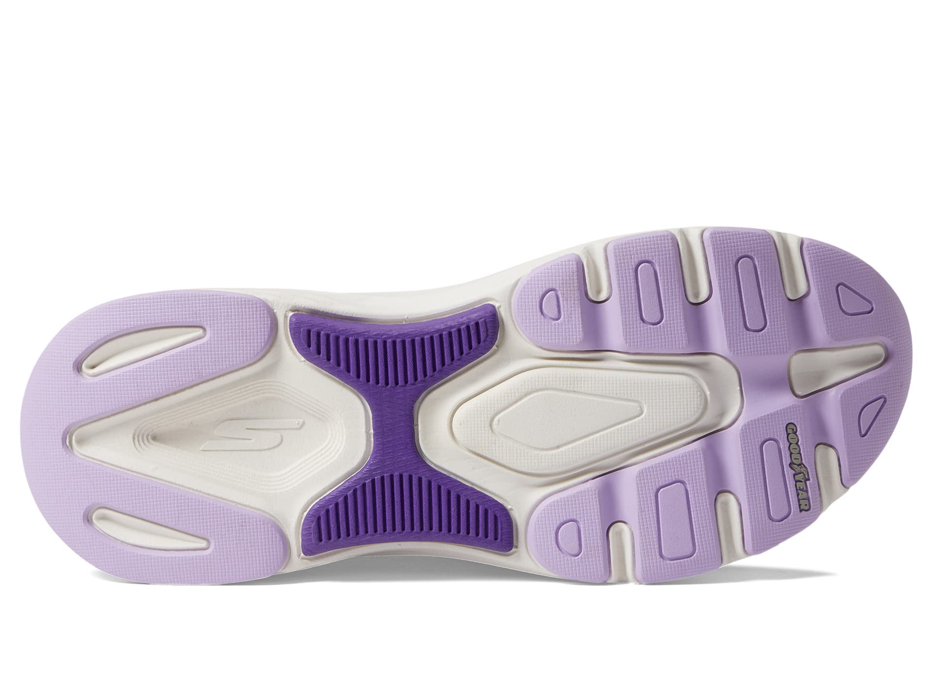 Кроссовки SKECHERS Max Cushioning Arch Fit Fluidity Hands Free Slip-Ins, Black/Purple — фото 3