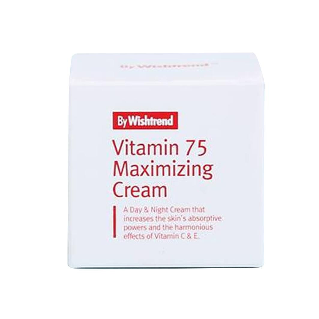 Крем для лица vitamin 75 maximizing cream By Wishtrend, объем 50 мл — фото 2