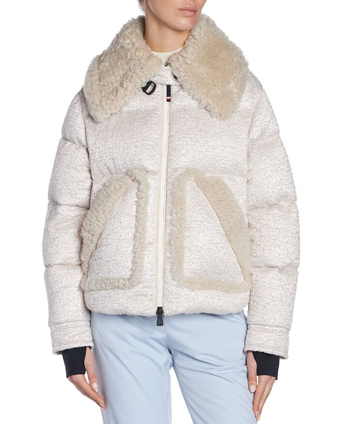 

Moncler Stowe Куртка из искусственного меха, коричневый/бежевый