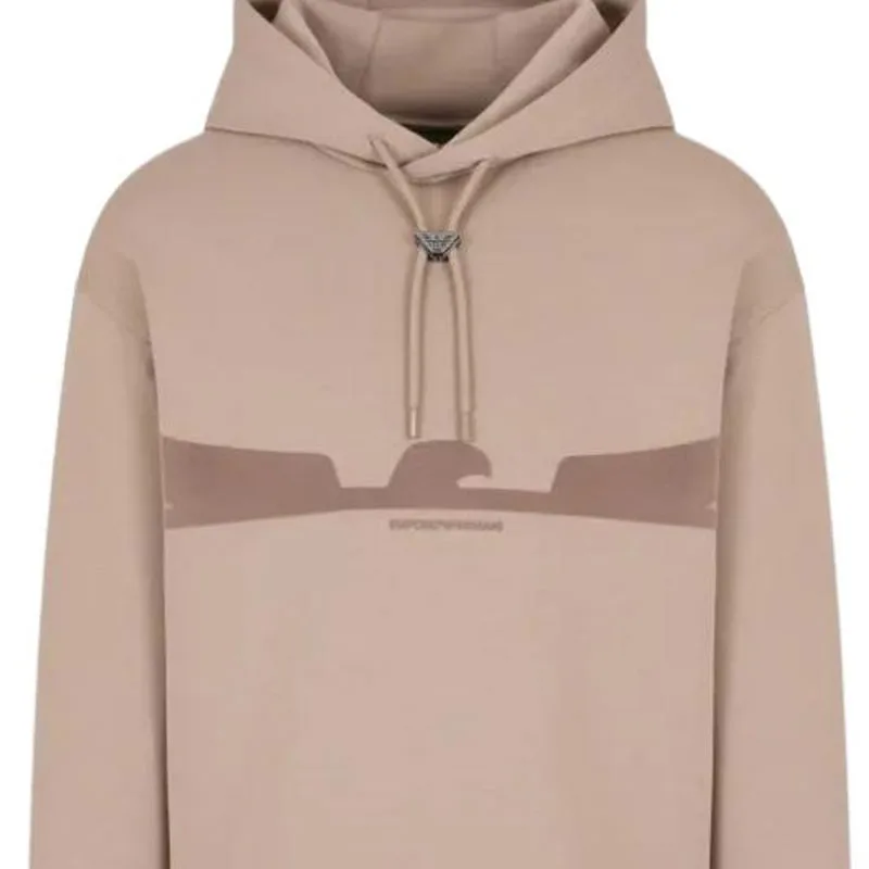 EMPORIO ARMANI Свитшот мужской Khaki Brown — фото 4