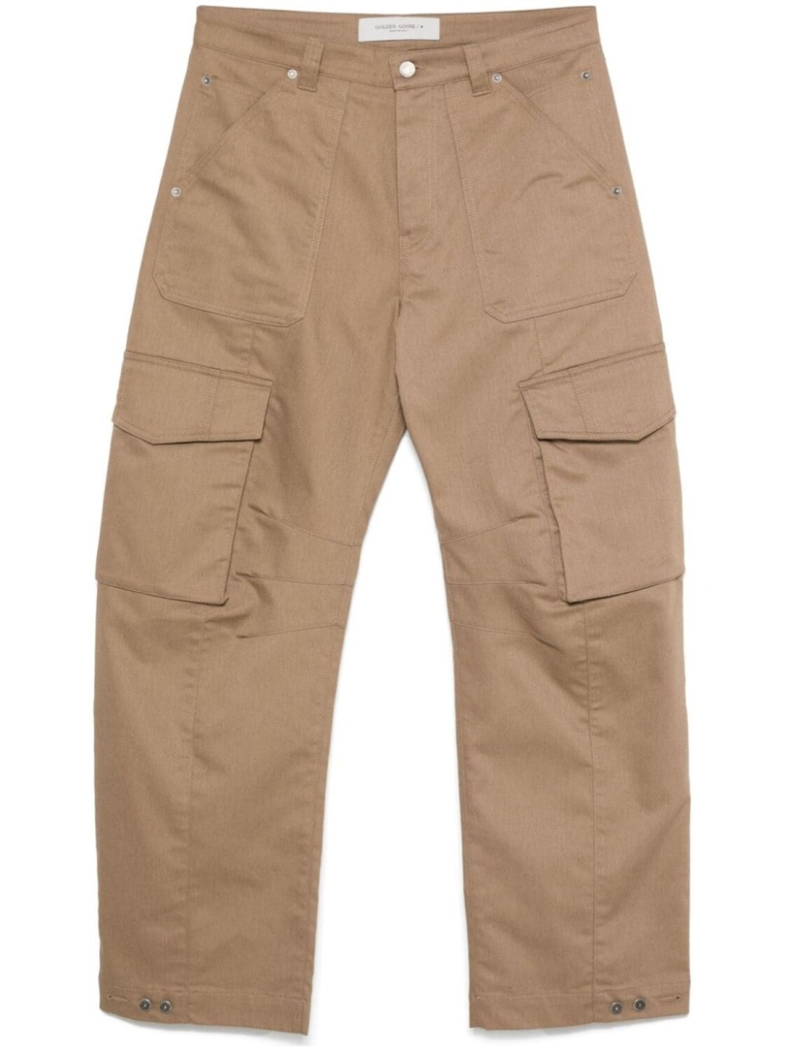 Golden Goose брюки ленин, коричневый