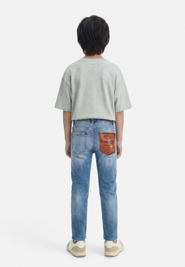 Стильные мужские джинсы унисекс прямого кроя с карманами Dsquared2, Blue Denim — фото 2
