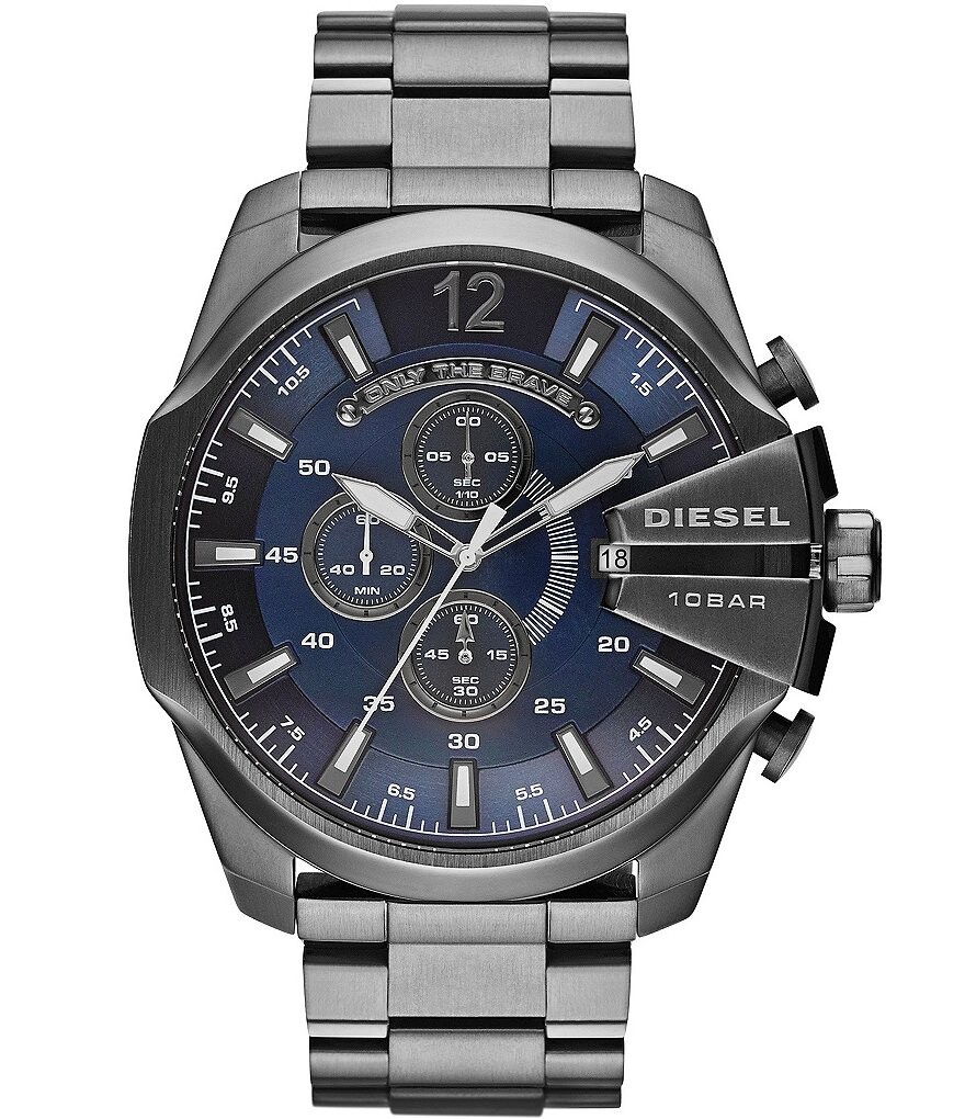 

Мужские часы Diesel Mega Chief с хронографом, серый