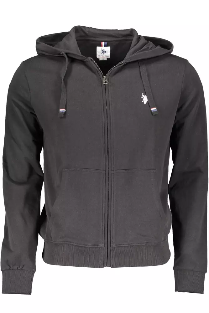 

Черный хлопковый мужской свитер U.S. Polo Assn.