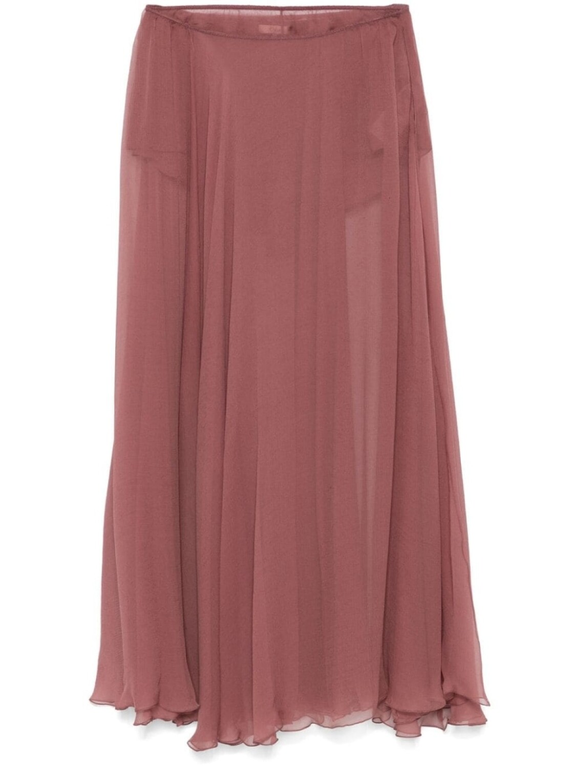 

Юбка миди Flou Chloé, коричневый