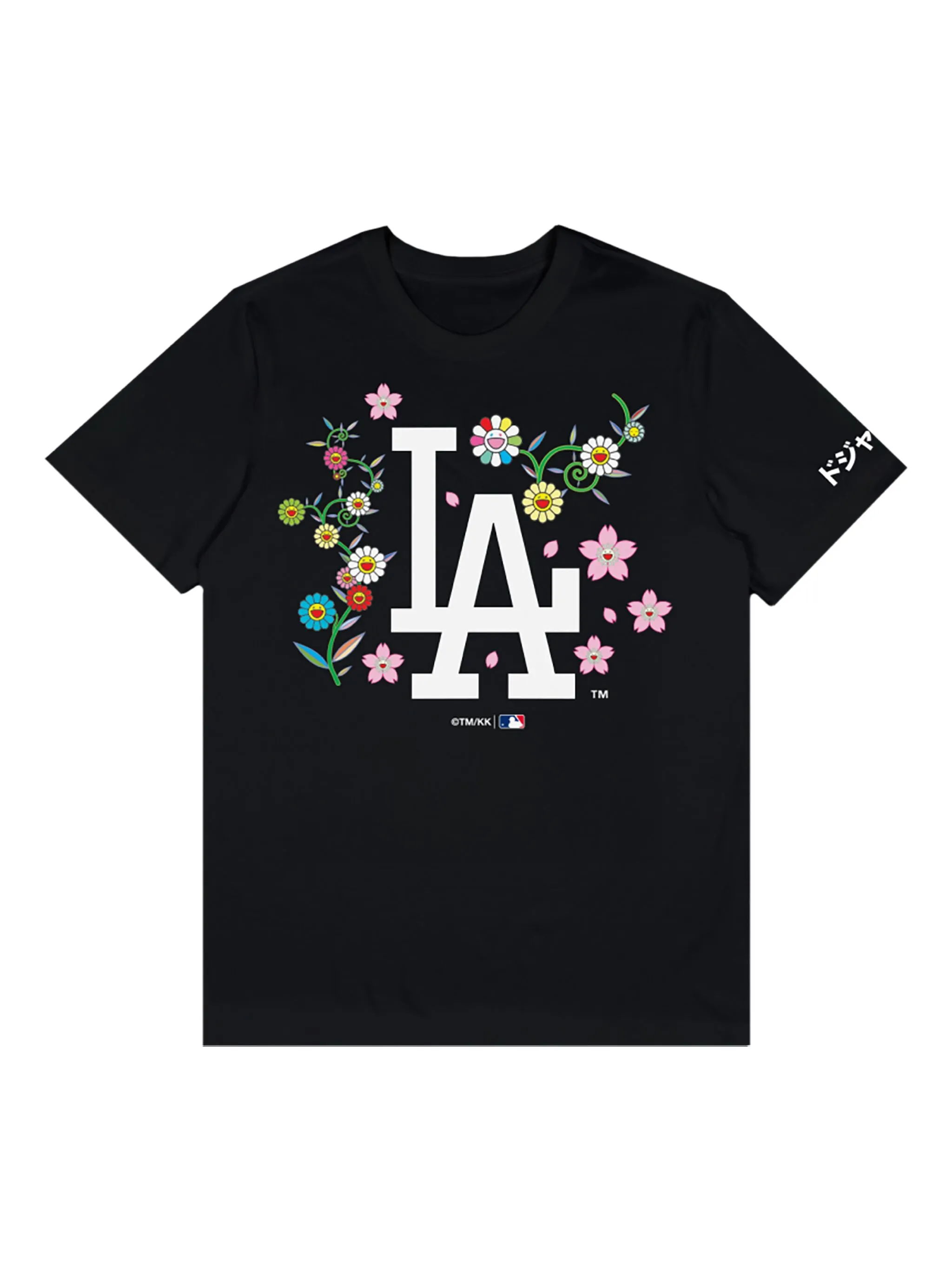

Футболка с цветочным принтом из коллаборации с LA Dodgers Takashi Murakami, черный
