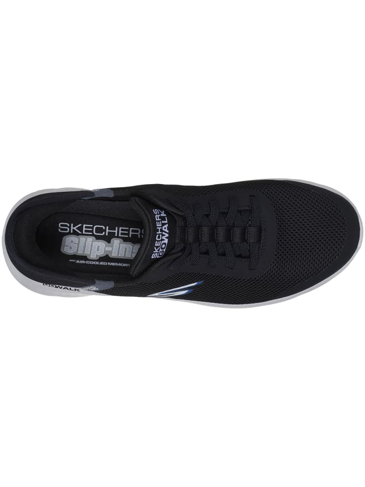 Кроссовки женские Skechers GO WALK Flex сетчатые, черный — фото 4