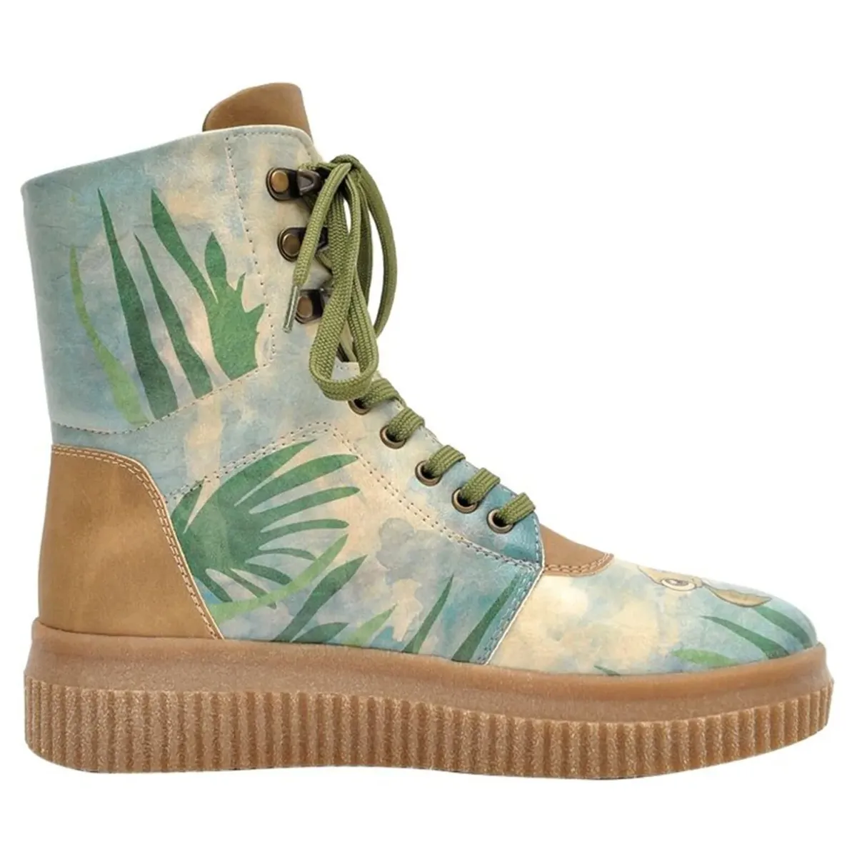 Ботинки на шнуровке DOGO "Женские ботинки Future Boots Caretta Vegan Женские ботинки / женские", Vegan, зеленый — фото 3