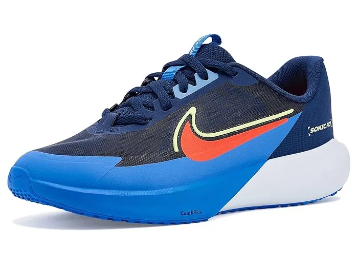 Кроссовки беговые Sonic Fly Nike Kids, Midnight Navy/Hot Lava/Blue Crystal — фото 2
