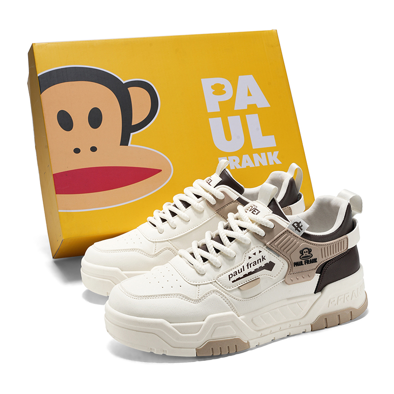 

PAUL FRANK Мужские лоу-топ скейтборд кроссовки светло-коричневые, цвет Light Coffee