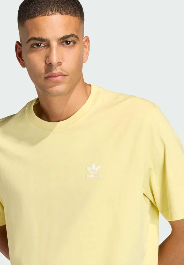 Оригинальная базовая свободная футболка. Adidas Originals, Powder Yellow — фото 3