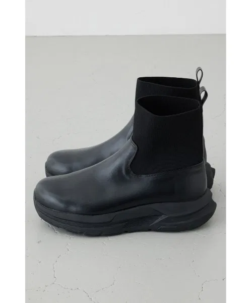 Ботинки на подошве как у кроссовок, чёрные, Moussy — фото 4
