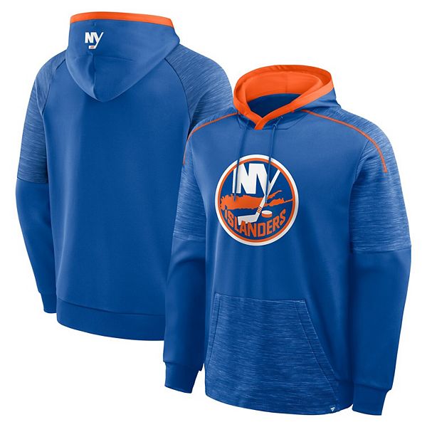 

Мужской худи royal new york islanders goaltender defender Fanatics