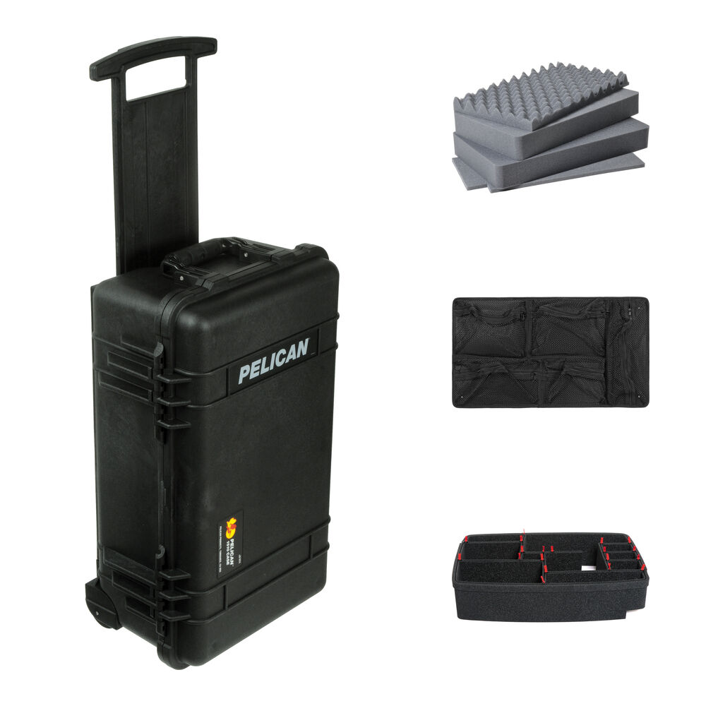 

Дорожный чемодан Pelican 1510 NF с пенопластовыми вставками, органайзером на крышке и комплектом разделителей