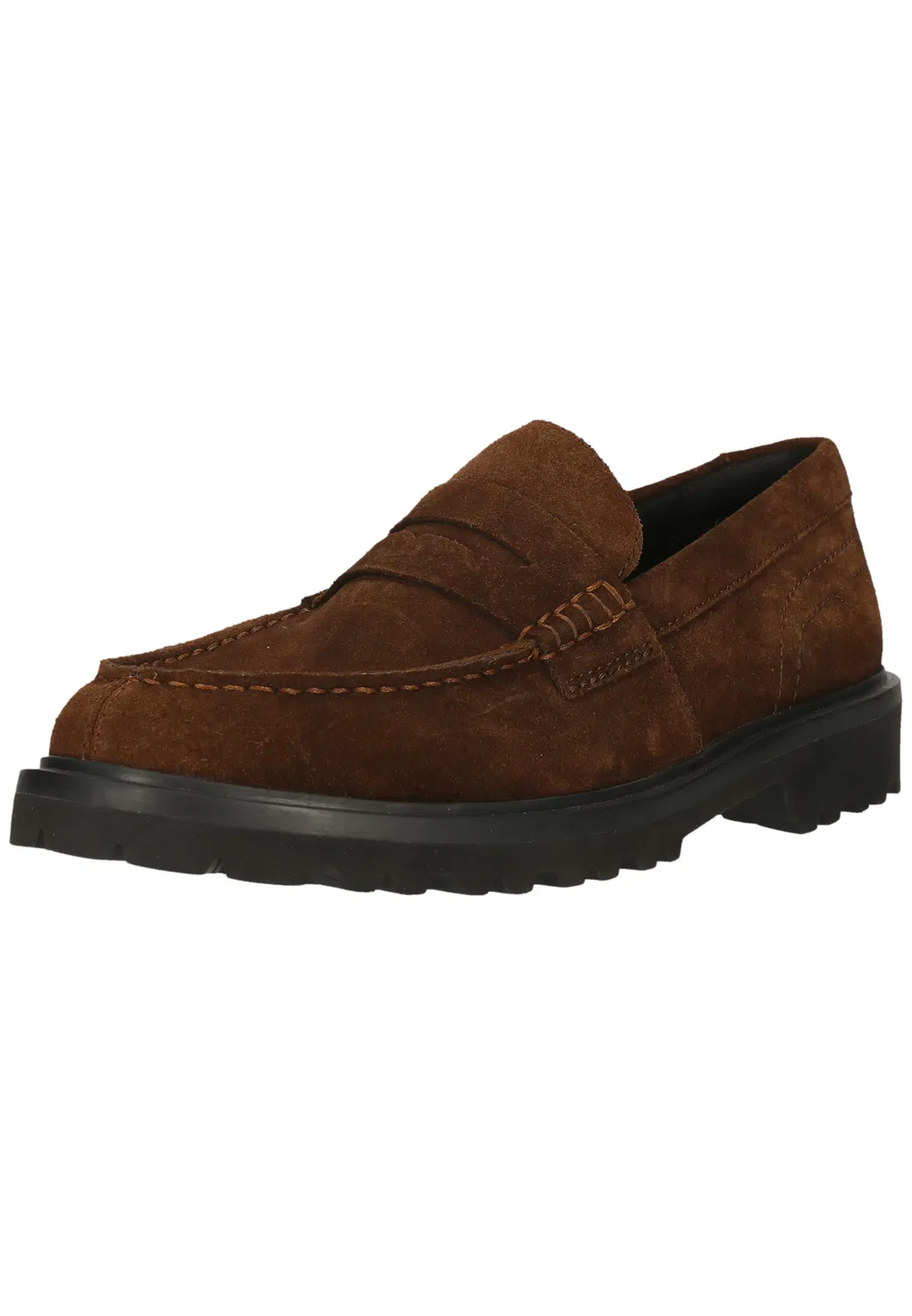 Кроссовки на толстой подошве Clarks, темно-коричневый замш