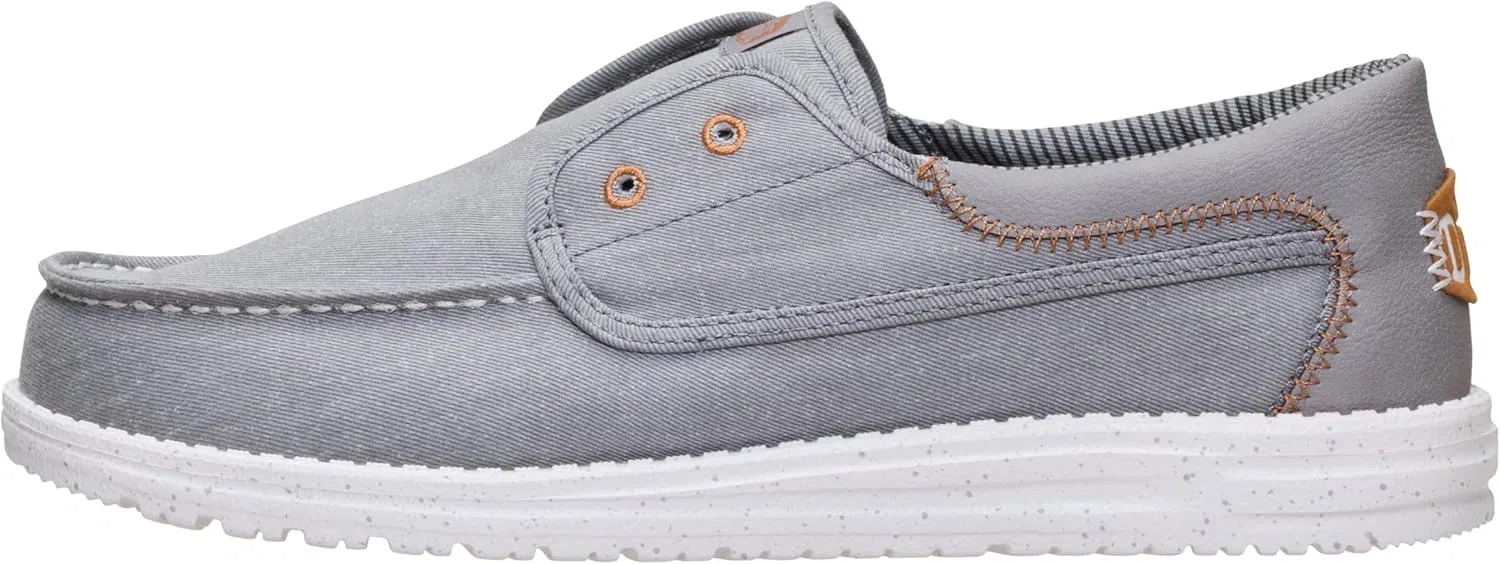 Кроссовки Wally Cru Stretch Canvas HEYDUDE, фланелевый серый/мульти