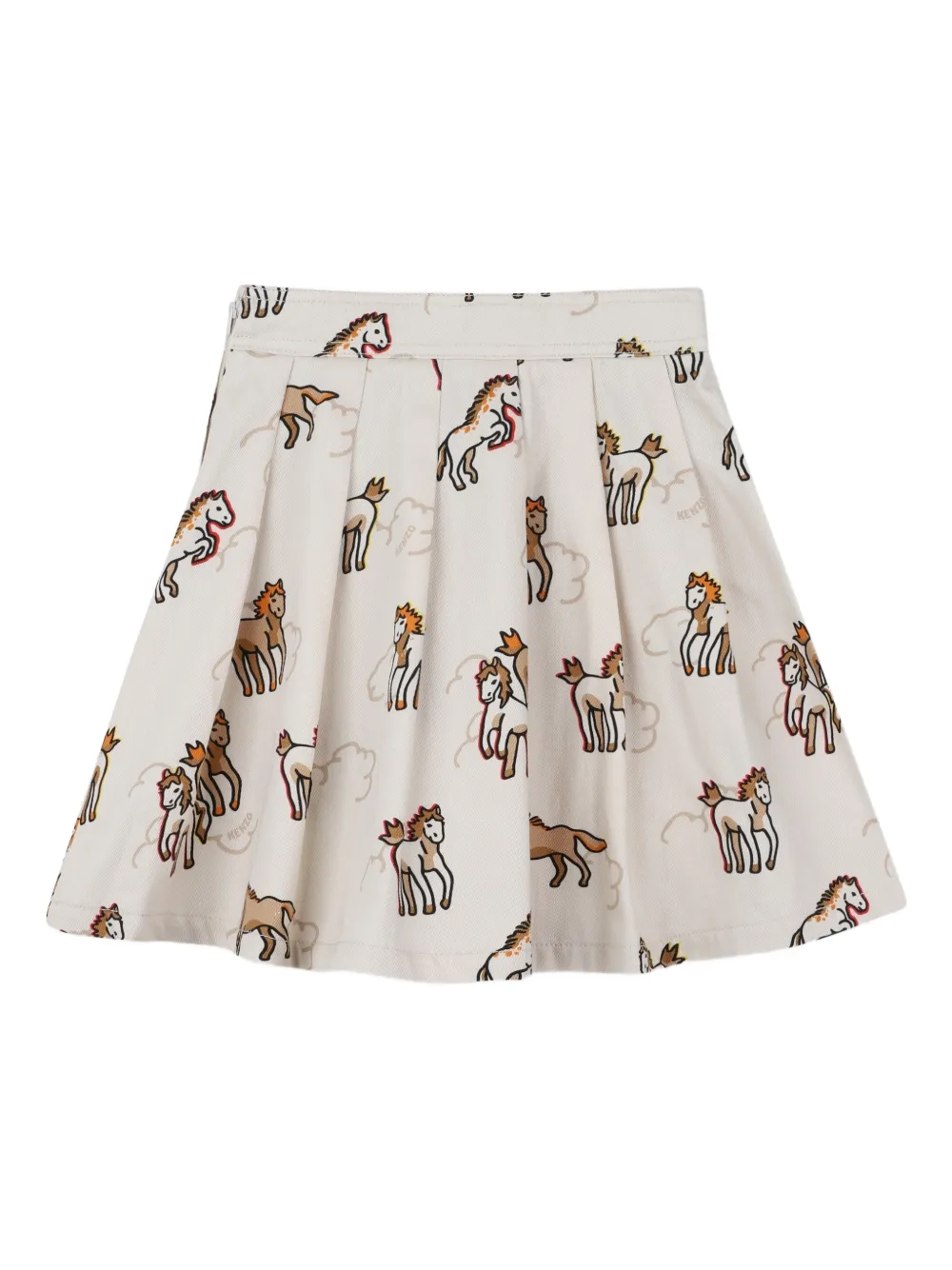 Юбка с принтом Kenzo Kids, нейтральный