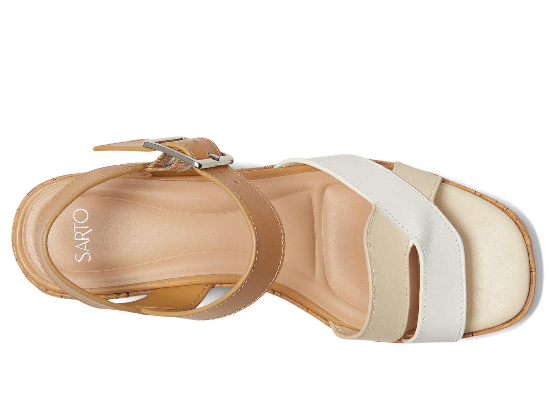 Сандалии Franco Sarto Tilly, цвет White/Tan/Beige — фото 2