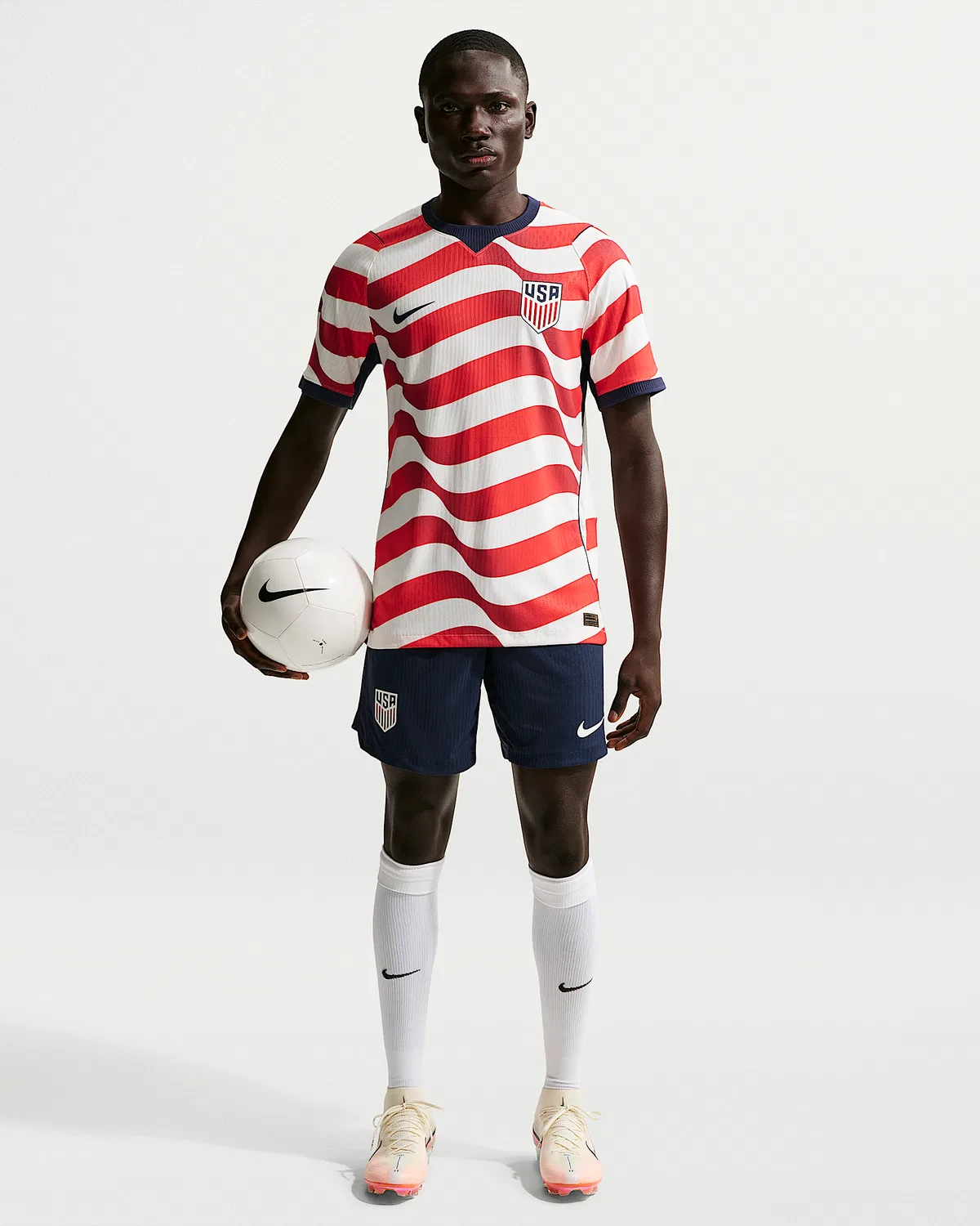 Мужские шорты Nike Aero-FIT Soccer Authentic USMNT 2026 Match Home, Midnight Navy/Sail