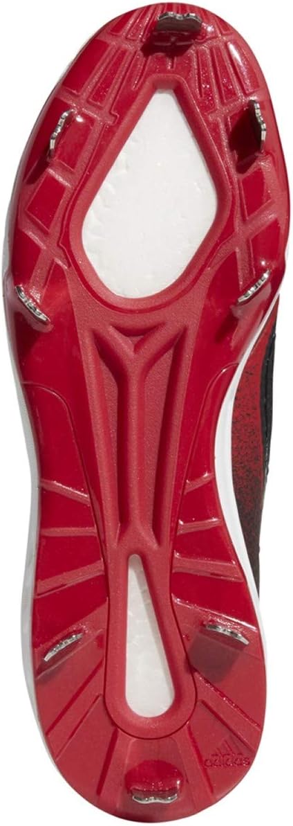 Мужские бейсбольные бутсы adidas Icon V Bounce, белый/черный/красный — фото 4