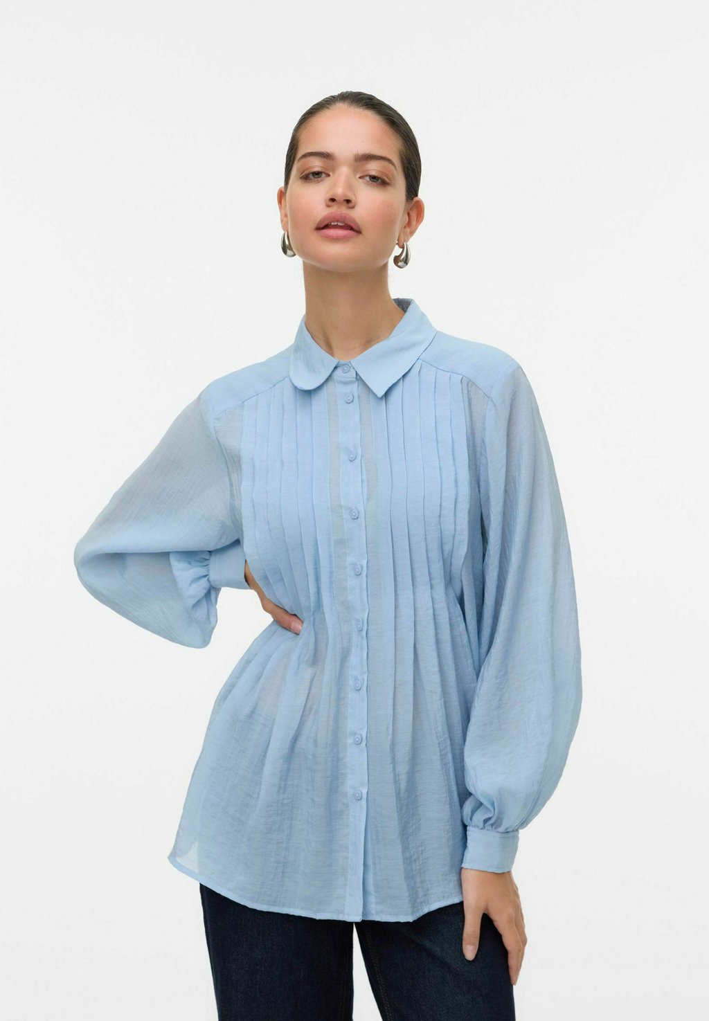 

Блузка на пуговицах VMAVERY Vero Moda, светло-голубой