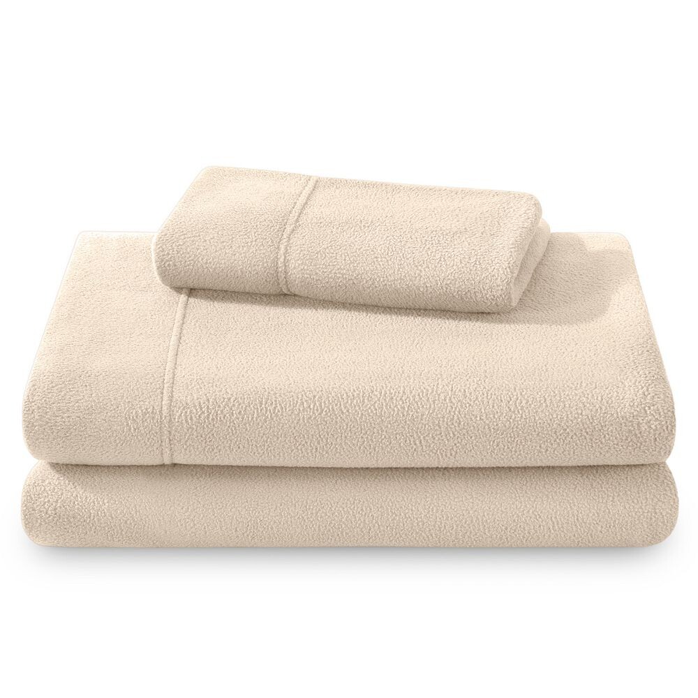 

Комплект простыней из флиса Bare Home, песочный