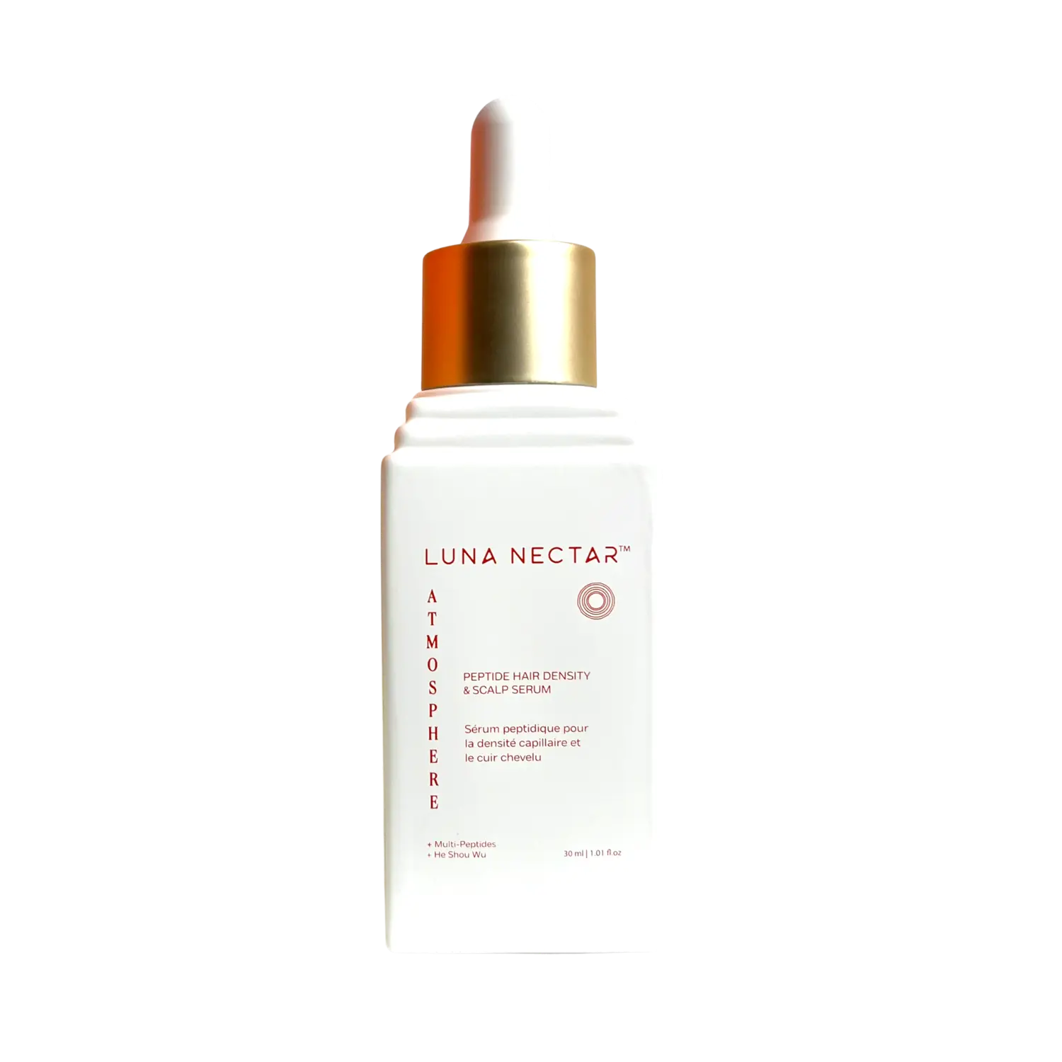 

Сыворотка для повышения плотности волос и здоровья кожи головы Atmosphere Multi-Peptide Hair Density & Scalp Serum Luna Nectar, 30 ml