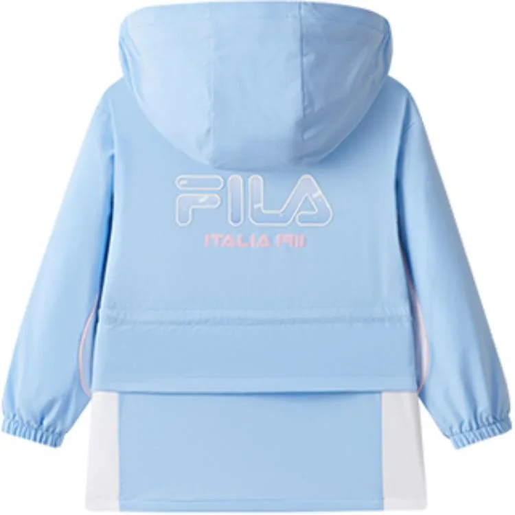 Куртка с капюшоном Moderate FILA KIDS, Sky Clear Blue — фото 4