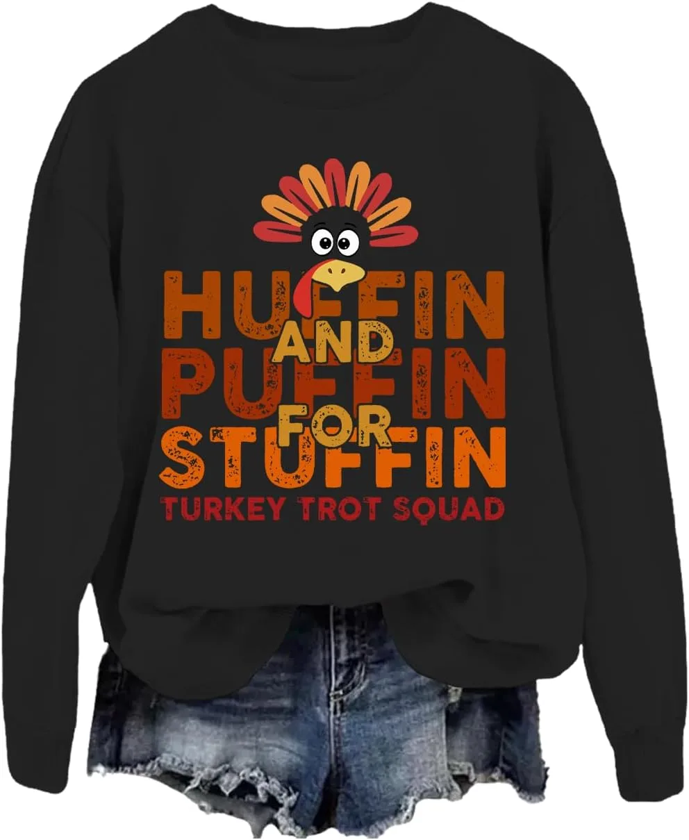 

Толстовка Turkey Trot Squad с принтом Huffin And Puffin For Stuffing BTGRL