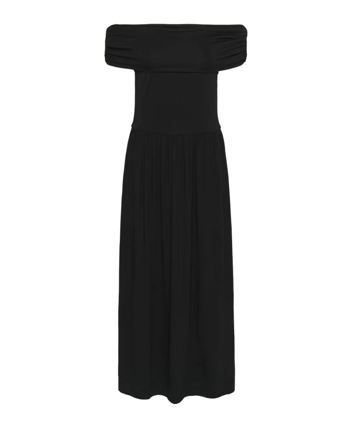 

Элегантное длинное платье с открытыми плечами Soaked In Luxury, черный