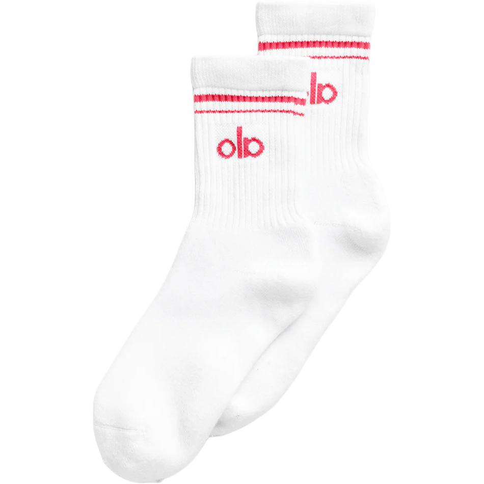 

Низкие носки унисекс 1 упаковка Alo Yoga, белый/красный