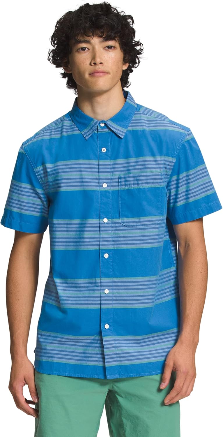 

Мужская рубашка Baytrail Yarn-Dye на пуговицах THE NORTH FACE, Super Sonic Blue Explore Stripe