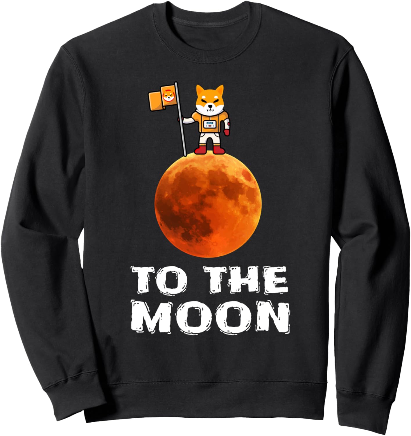 

Футболка с изображением сиба-ину «На Луну», забавная толстовка с космонавтом и собакой породы сиба-ину Shiba Inu Coin Cryptocurrency, $Shib To The Moon, черный