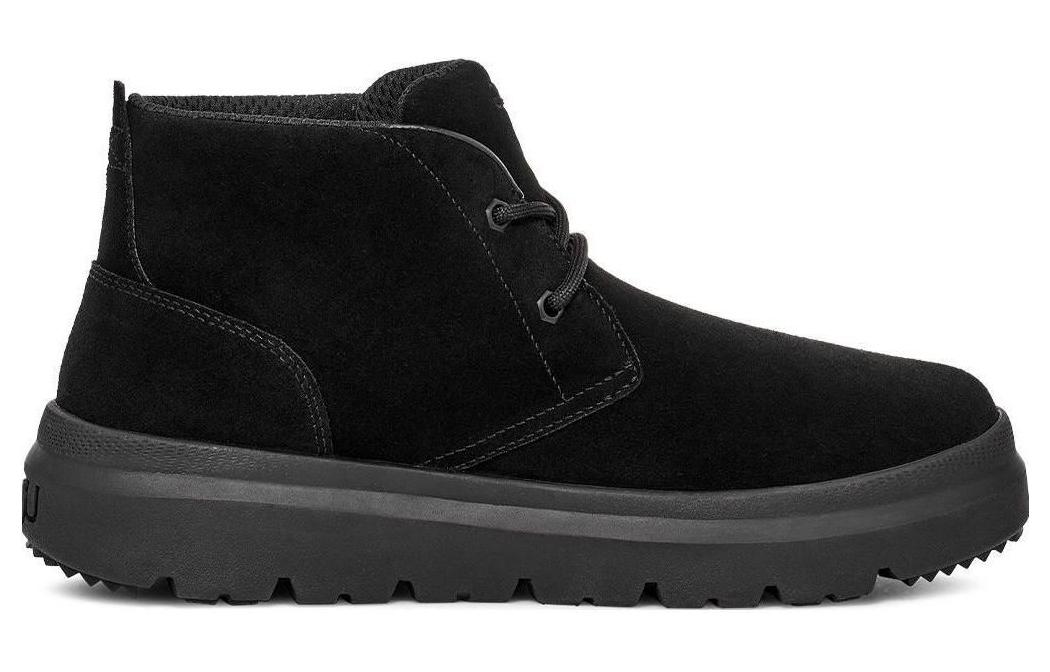 Мужские ботинки UGG Burleigh замшевые утепленные на толстой подошве, черный — фото 3